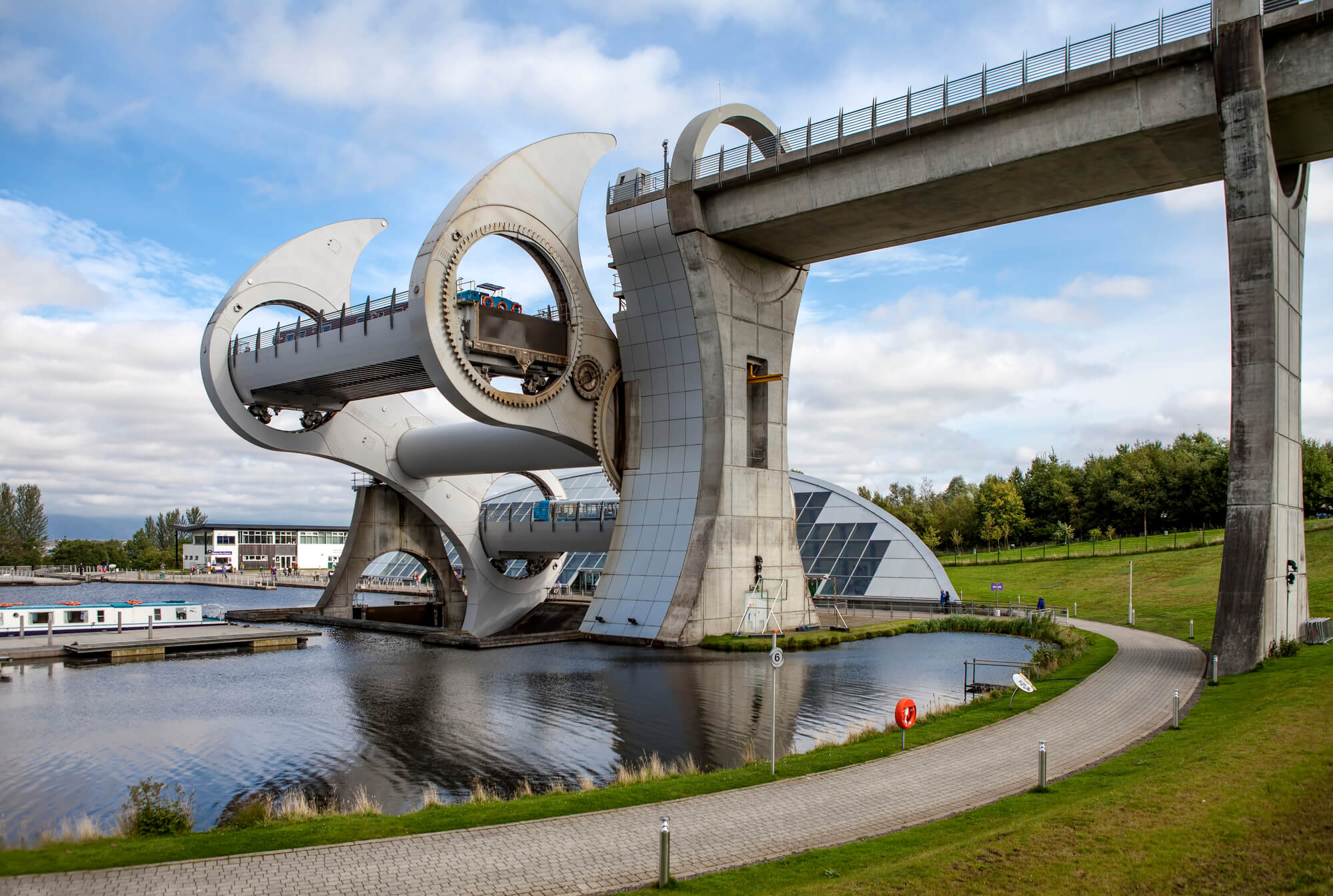 boat lift idea in Miami patterned from Scotland